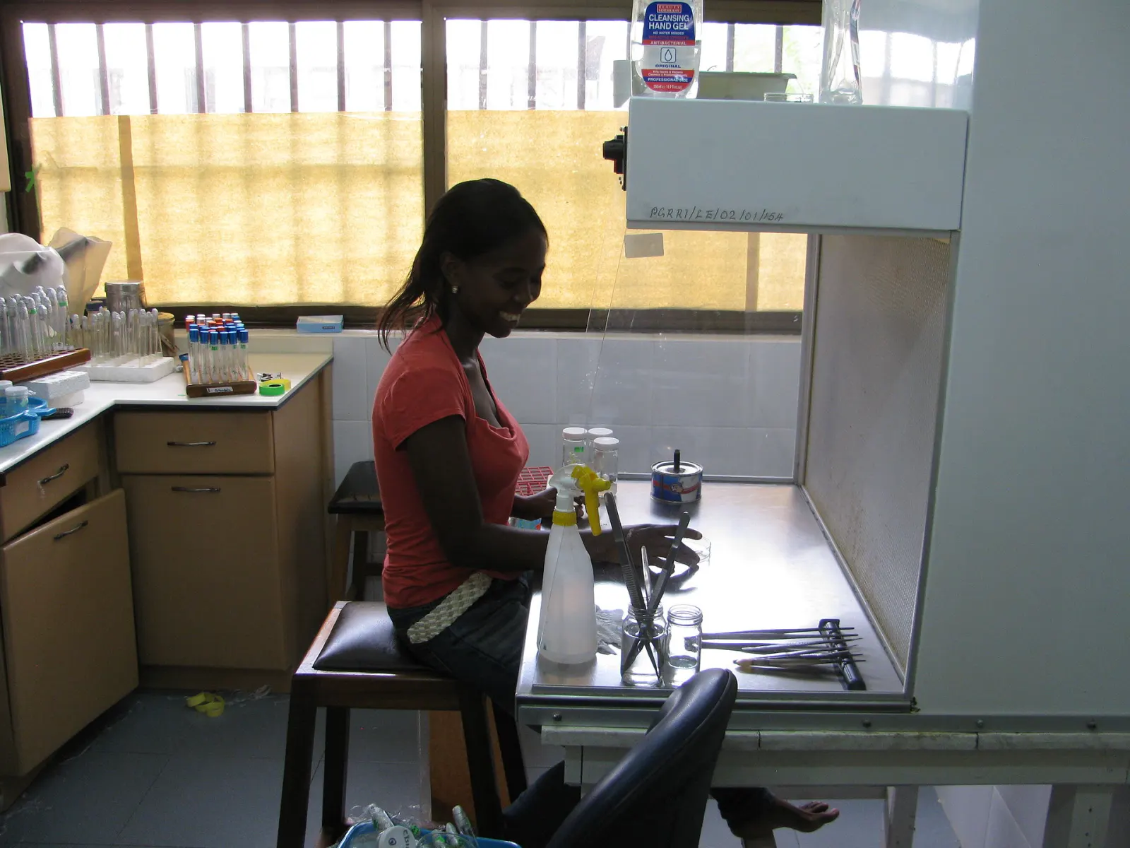 Laboratory supplies and consumables in use