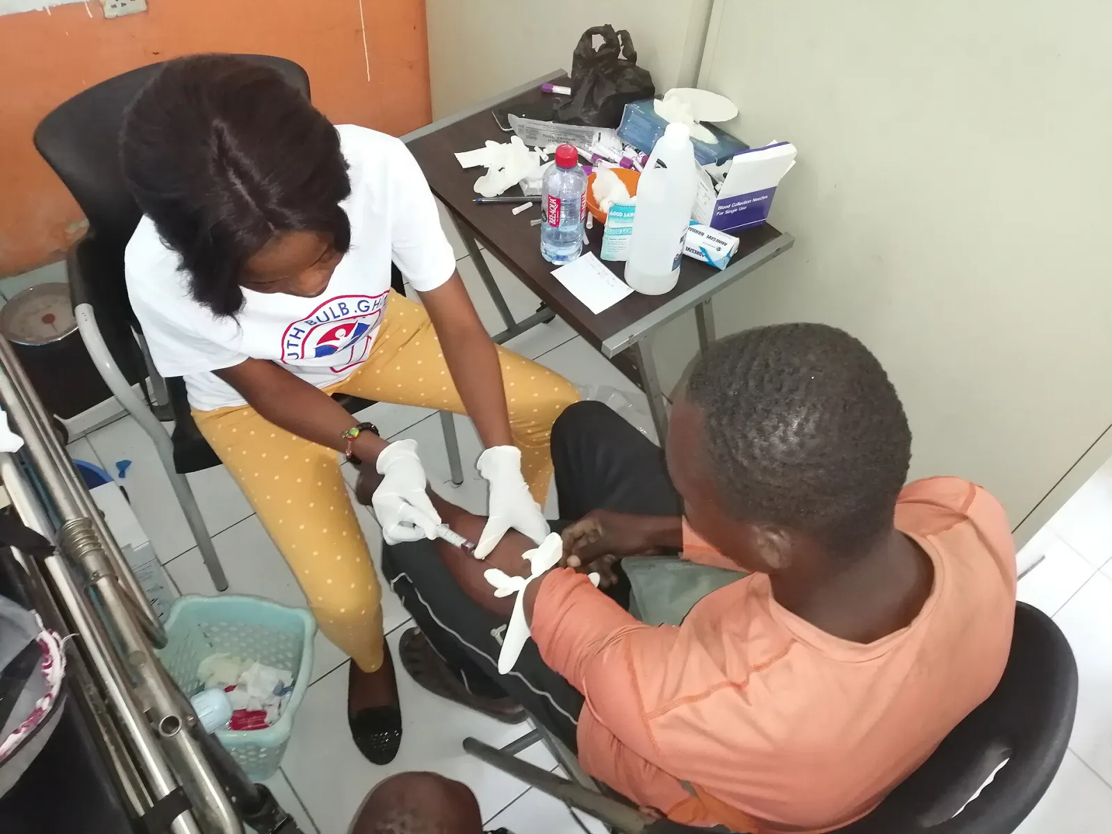 Mobile diagnostic services being delivered in a community setting